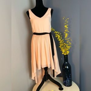 High low baby pink dress